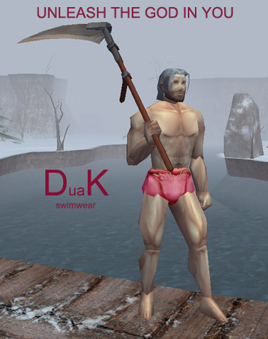 DuaK swimwear ad featuring Axis Floud himself!!!