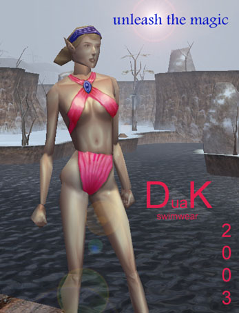 DuaK swimwear ad featuring kiari!!!